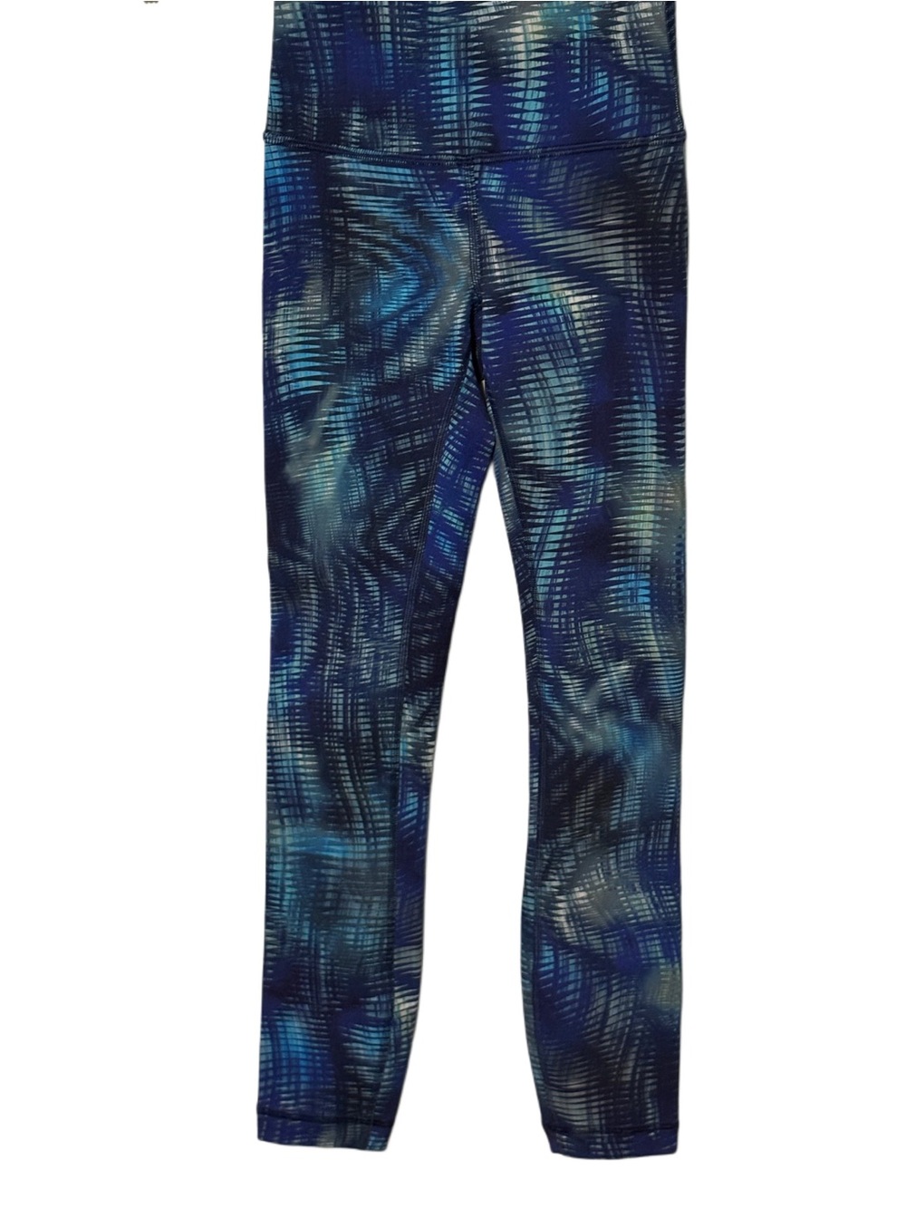 NWOT Size 0 Lululemon Wunder Train High-Rise 25” Shapeshifter Flux Blue Multi